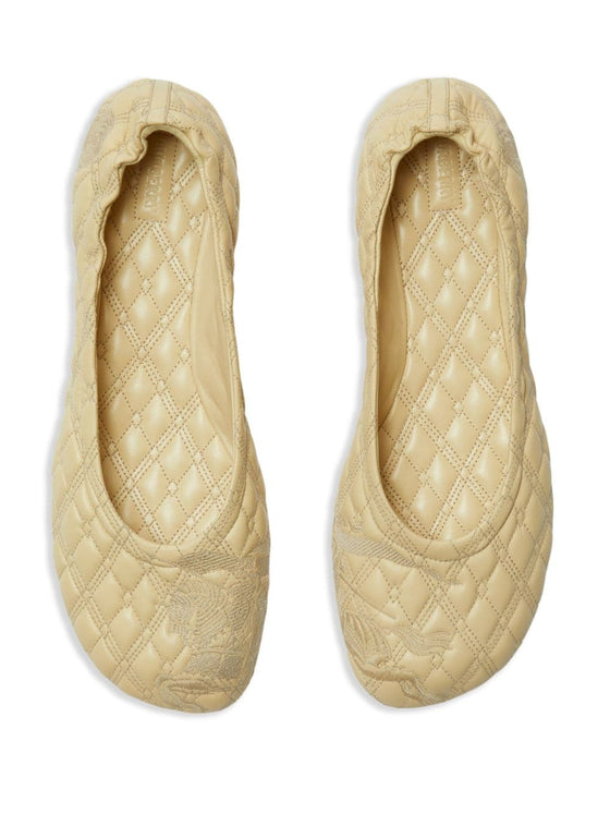 Burberry Sadler leather ballerinas