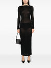 Saint Laurent Wool blend long pencil dress