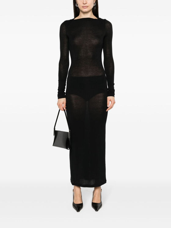 Saint Laurent Wool blend long pencil dress