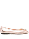 Jimmy Choo Elme metallic ballerina shoes