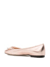 Jimmy Choo Elme metallic ballerina shoes