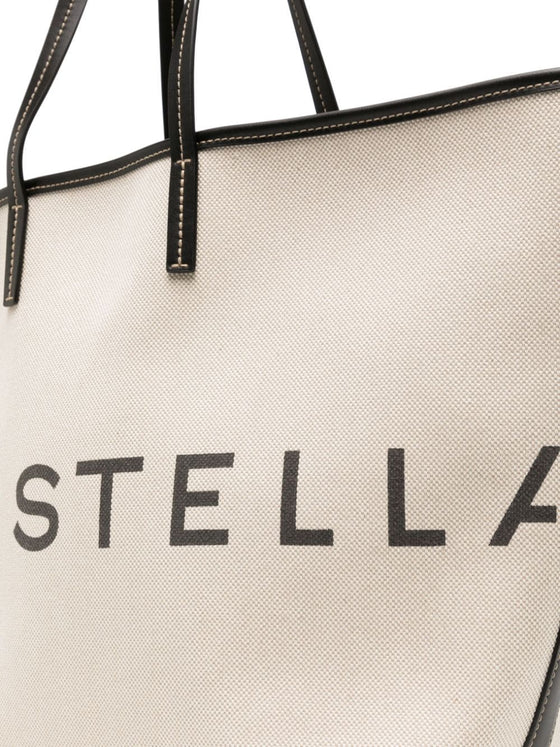 Stella McCartney Logo canvas tote bag