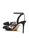 Mach & Mach PRE Le Cadeau'' Round Toe Satin Sandals