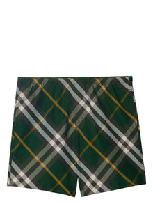  Burberry checkered twill swim shorts