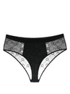 Marine Serre Mesh briefs with flocked monogram