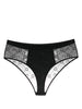 Marine Serre Mesh briefs with flocked monogram