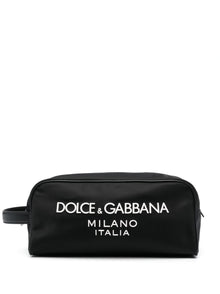  Dolce & Gabbana Nylon toiletry bag with rubberized logo
