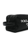 Dolce & Gabbana Nylon toiletry bag with rubberized logo