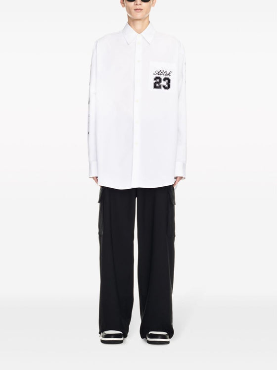 Off White Shirt with embroidery