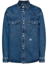 Palm Angels Monogram denim shirt