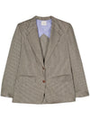Alysi Striped single-breasted jacket