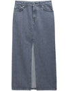 Filippa K Conscious Criteria page Slit denim long skirt