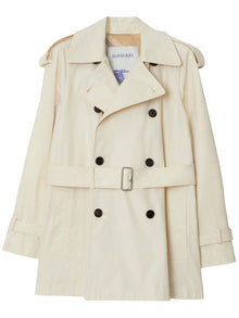  Burberry Short Belted Trench Coat