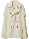 Burberry Short silk trench coat