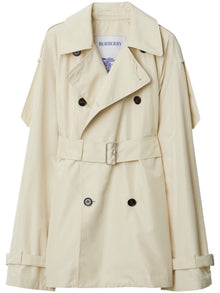  Burberry Short silk trench coat