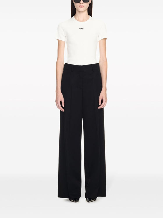 Off White Formal over wool trousers
