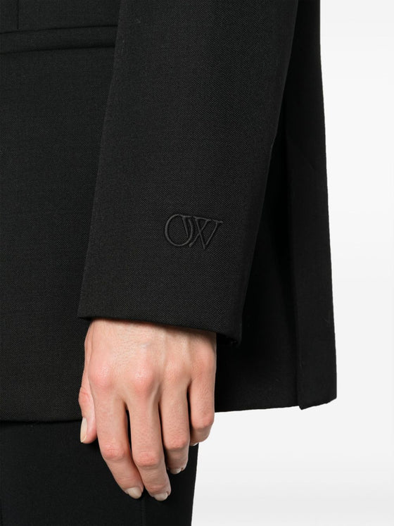 Off White single-breasted virgin-wool blazer