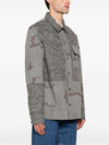 Marine Serre Rispstop classic-collar shirt jacket