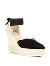 Manebí Manebi Hamptons Suede Heart-Shaped Wedge Espadrilles