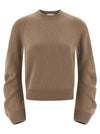 Nude Curved Sleeve Sweater