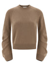 Nude Curved Sleeve Sweater