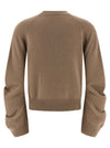 Nude Curved Sleeve Sweater