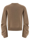 Nude Curved Sleeve Sweater