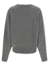 Nude Fringed Hem Sweater