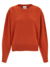 Nude Fringed Hem Sweater