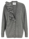 Nude Ruffle Cardigan