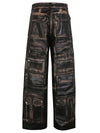 Fermas.Club Leather cargo trousers