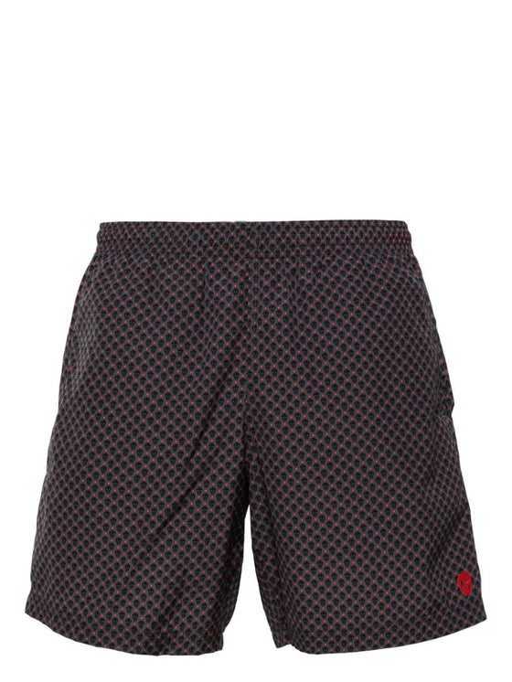 Alexander McQueen skull motif swim shorts