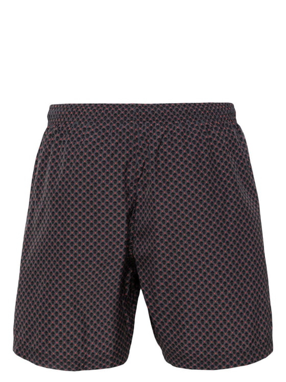 Alexander McQueen skull motif swim shorts