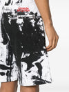 Alexander McQueen paint-splatter cotton shorts