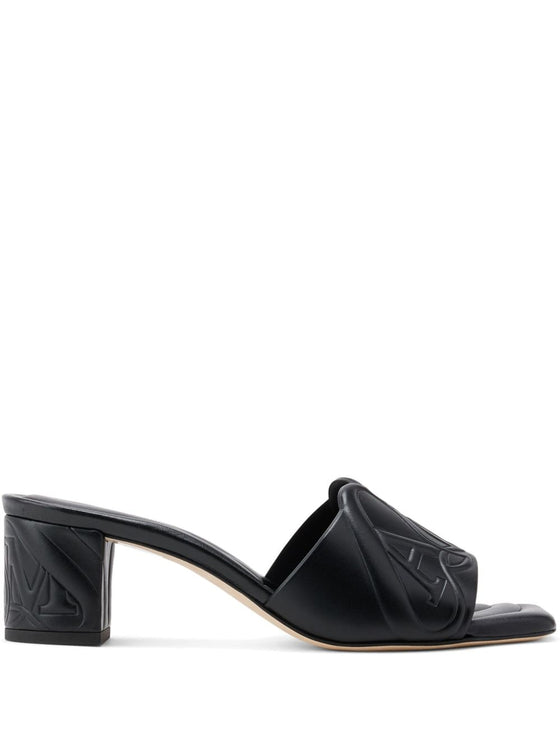 Alexander McQueen seal leather mules