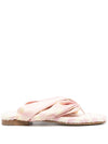 Burberry check thong sandals