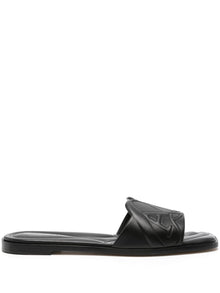  Alexander McQueen logo-embossed leather sandals
