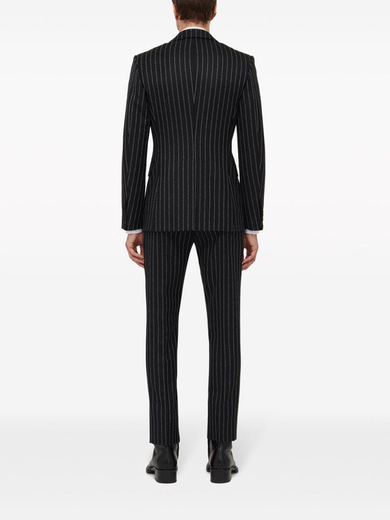 Alexander McQueen pinstriped single-breasted blazer