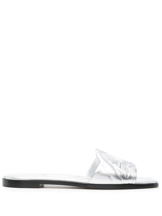 Alexander McQueen Slide sandals with embossed logo
