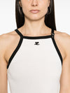 Courreges Pre Buckle contrast short dress