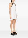 Courreges Pre Buckle contrast short dress