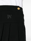 Palm Angels Monogram pleated skirt