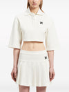 Palm Angels Monogram cropped polo shirt
