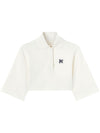 Palm Angels Monogram cropped polo shirt