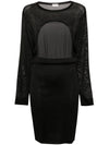 Saint Laurent open-back knitted dress