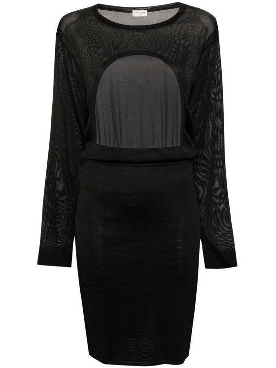 Saint Laurent open-back knitted dress