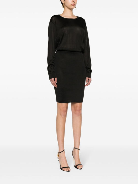 Saint Laurent open-back knitted dress