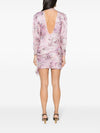 Iro Floral print silk short dress