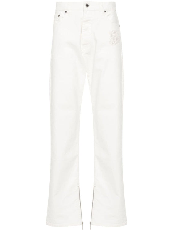 Off White 90's Logo Skate straight-leg jeans