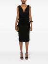 Saint Laurent V-necked mini dress